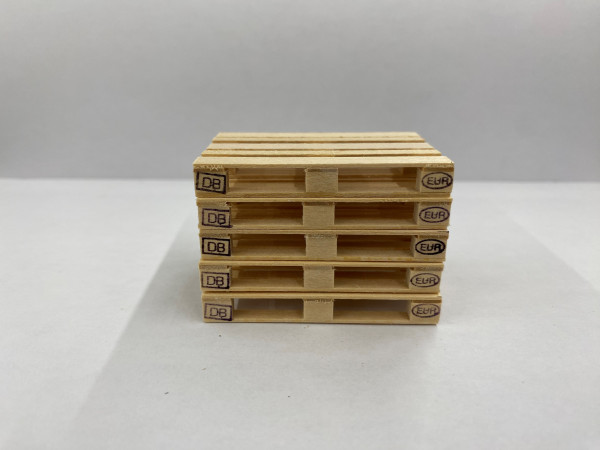 DB-Euro-Paletten aus Holz, 5 Stück