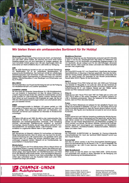 Werbeflyer DIN A4 80g Markenübersicht