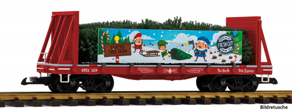 Santa's Weihnachtsbaum-Transportwagen