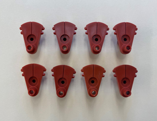 Hall'sche Kurbel, klein, rot, 8 Stück