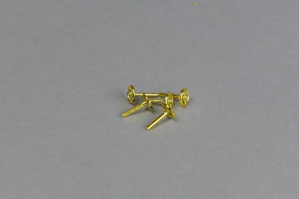 Handrad klein, gold metallisiert, 5 Stück