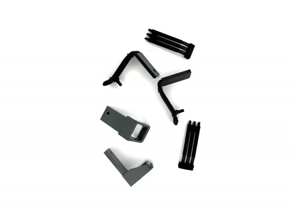 Bremsschläuche 4x, Bügel grau 2x für 2055, KK