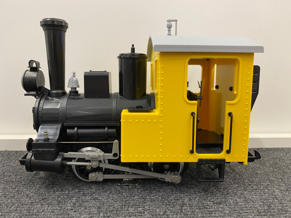 Bauzug-Dampflok, gelb, unverpackt