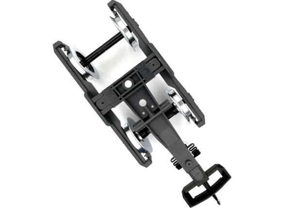 Drehgestell mit Haken und Räder montiert