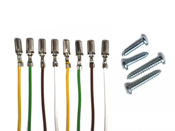 Anschlusskabel 4-farbig, 8 Stück