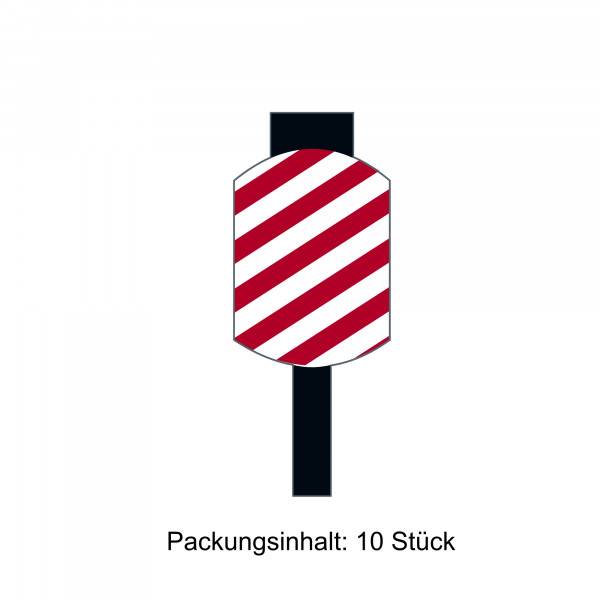 Zugschlußschild-Aufkleber, CH, 10 Stück