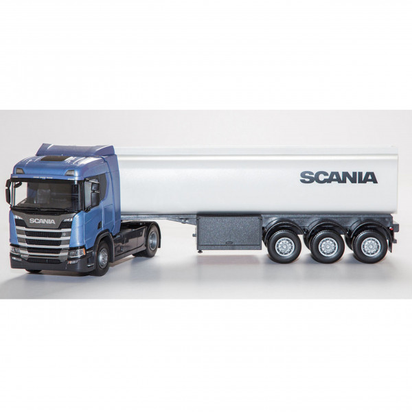Scania-Sattelzug-Tankwagen, blau