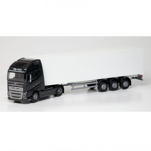 Volvo-FH-Koffersattelzug, unbedruckt, schwarz