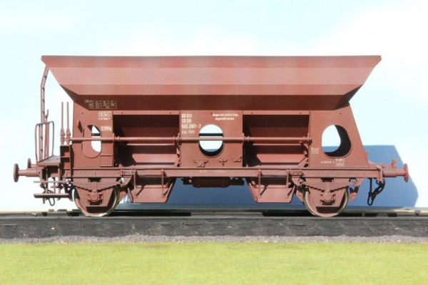 Schotterwagen, 64 mm, gealtert