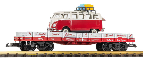 Weihnachts-Auto-Transportwagen mit VW T1