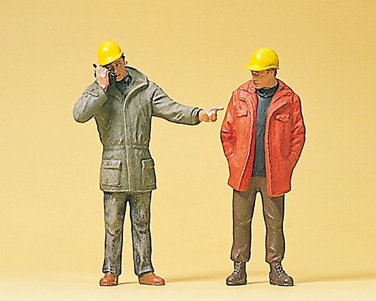 Industriearbeiter stehend, 2 Stück