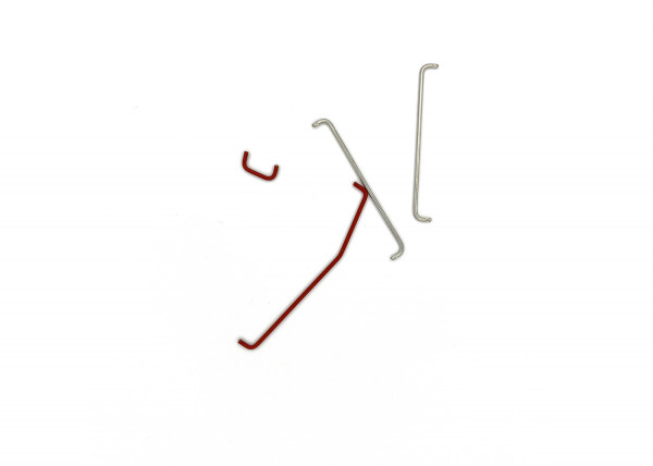 Griffstangen 20430, 4-teilig, rot und silber, KK