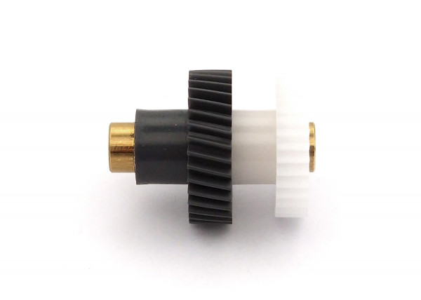 Zahnradsatz 2-teilig mit Messingwelle, 20381, KK