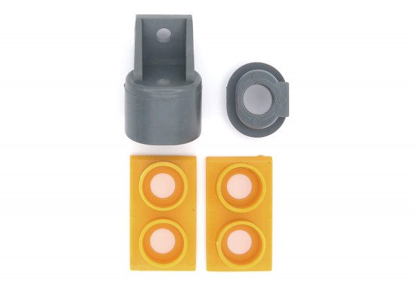 Lampe grau mit Einsatz gelb, 4-teilig für 2055, KK