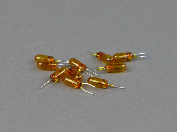 Micro-Steck-Birnen gelb, 19 Volt, 10 Stück