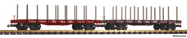 D&RGW-Flachwagen 2er Set mit Rungen