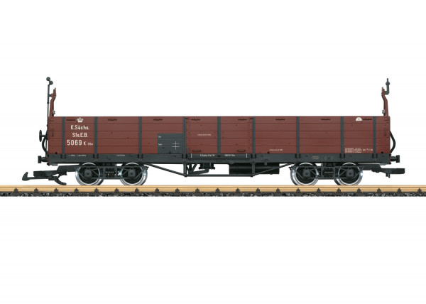 Sächsischer-Güterwagen offen, braun, OOw