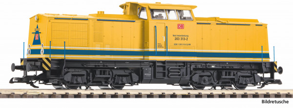 Bahnbau-Diesellok BR 203, gelb