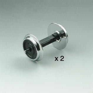 Kugelgelager-Radsatz, Vollrad, Ø 31 mm, 2 Stück