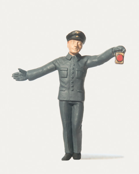 Rangierer mit Signallampe, oben