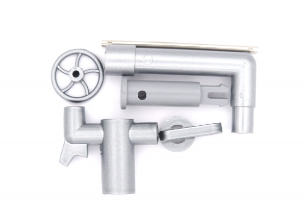 Kleinteile getütet für 40806, 6-teilig, silber