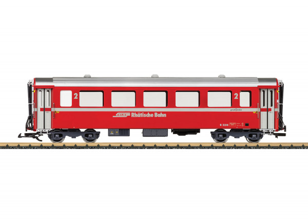 RhB-Schnellzugwagen rot, 2. Klasse, B 2314