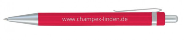Kugelschreiber www.champex-linden.de, rot