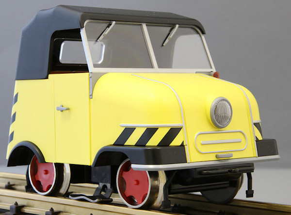 Schienentrabi-Gleiskraftrad GKR Typ 1, gelb