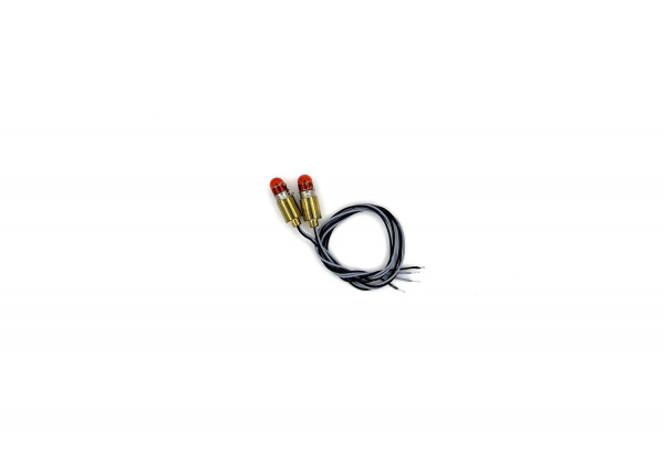 Glühbirne rot mit Fassung und Kabel