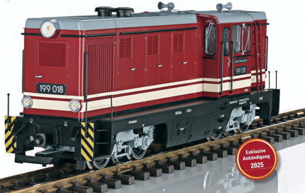 SOEG-Diesellok 199 018, rot-beige, Sound