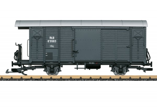 RhB-Güterwagen grau, Nostalgiezug